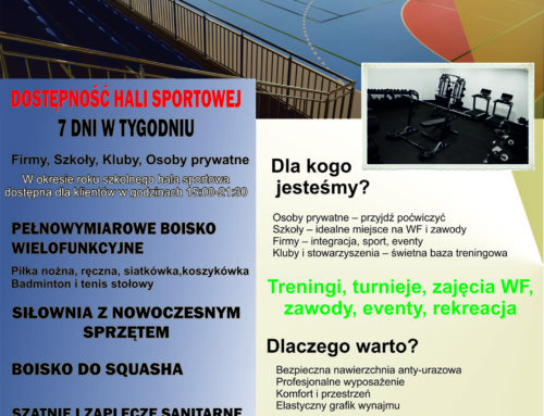 HALA WIDOWISKOWO-SPORTOWA W RADŁOWIE – Twoje miejsce na sport, rekreację i eventy!