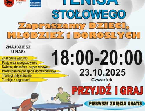 Nie przegap tej okazji, by rozpocząć swoją przygodę z tenisem stołowym lub wskoczyć na wyższy poziom!