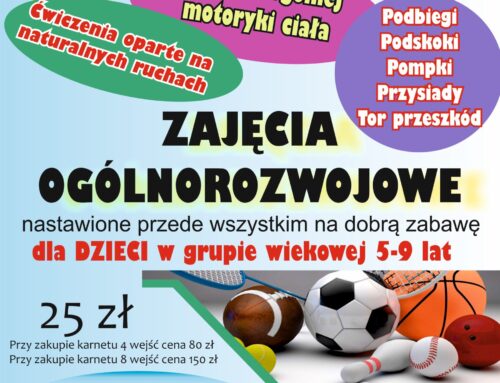 Trening ogólnorozwojowy dla dzieci 5–9 lat!